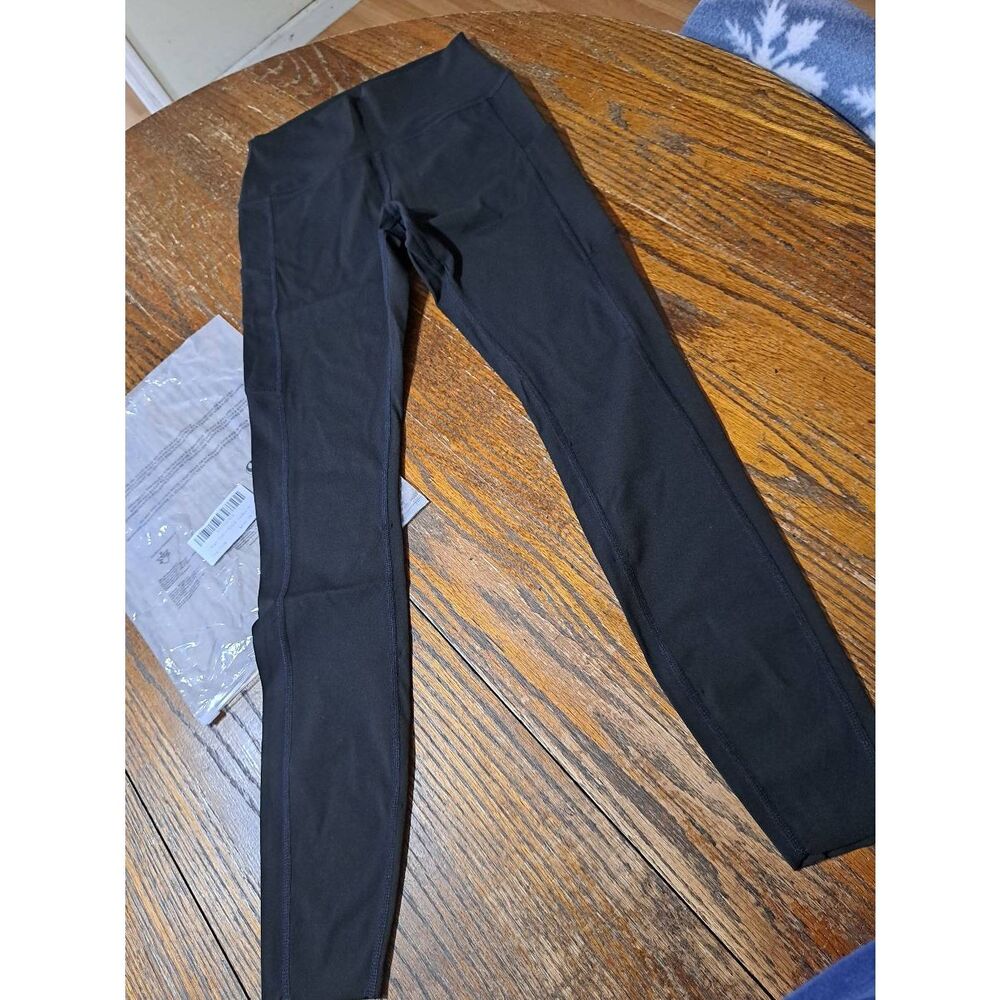 New Small Minpeop Black Yoga Athletic Workout Casual Loungewear Leggings Pockets